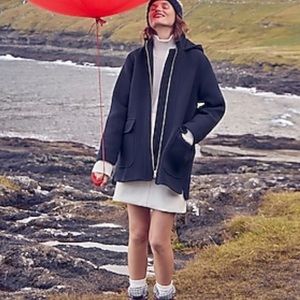 New with tags JCrew Swing wool coat black and navy